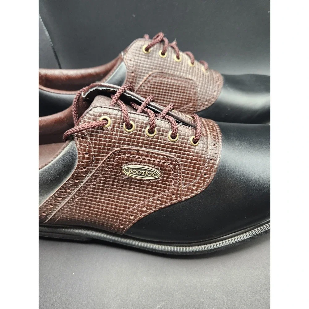 FootJoy SoftJoys‎ Terrains Shoes Mens Size 11.5 Brown Leather Golf Spikes 57635